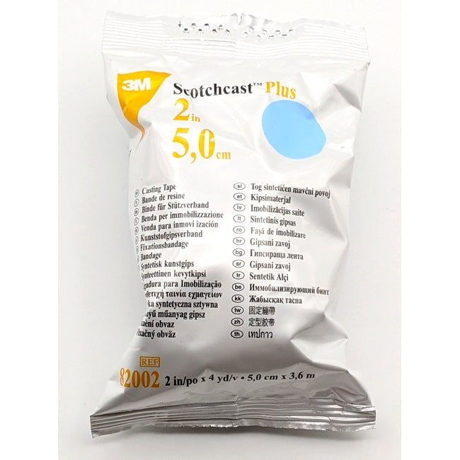 3M ScotchCast Plus Casting Tape 82002L, Light Blue, 2 in. x 4 yd., 5 cm x 3.6 m