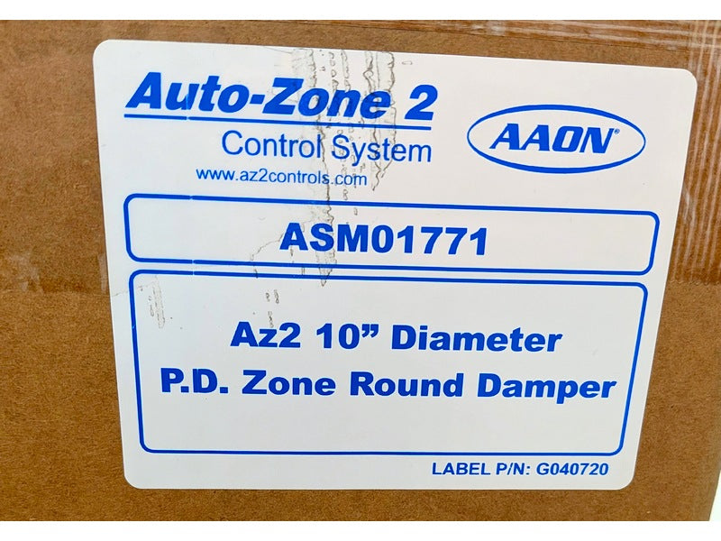 AAON AZ2301RD10 ASM01771 New Genuine Original Auto-Zone-2 10inch Round Pressure Dependent Zone Damper Assembly