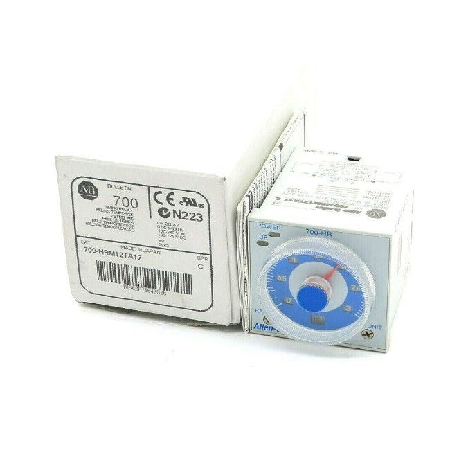 Allen-Bradley 700-HRM12TA17 New Genuine Original Timing Relay 100-240 VAC, 50/60 Hz, Front Mount
