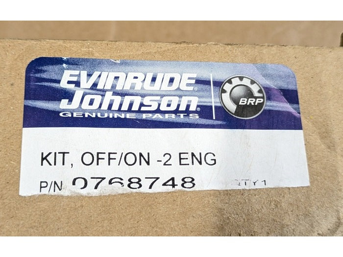 BRP/OMC/Evinrude/Johnson 0768748 New Genuine Original Engine Off/On-2 Kit