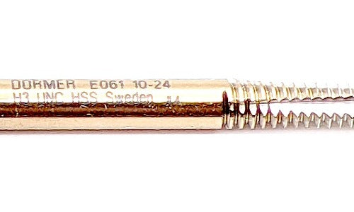 Dormer E061 10-24 NO6 Genuine Original OEM UNC Hand Tap Straight Flute (E0611024NO6)
