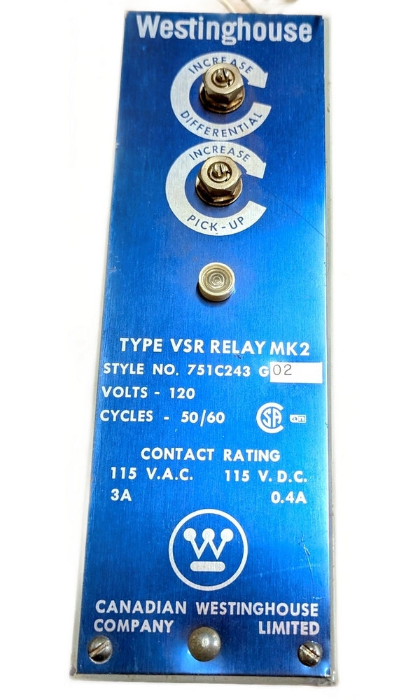 Westinghouse 751C243 G02 Genuine Original VSR Relay MK2