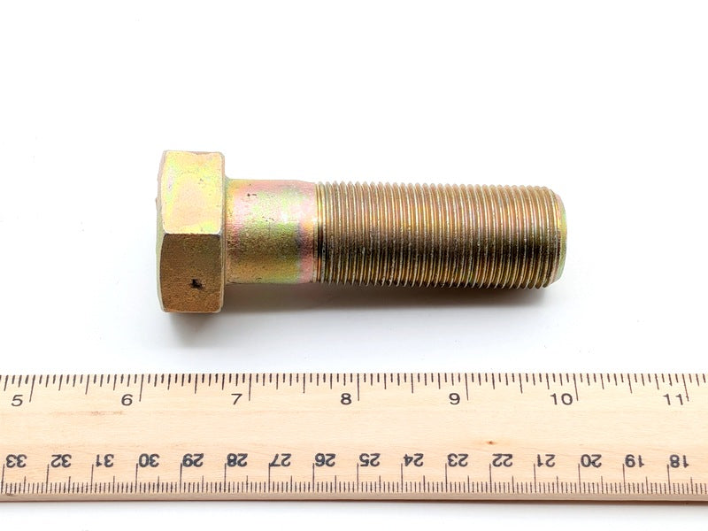 Hex Head Cap Screw, Grade 8, 1-1/4"-12 UNF × 3-1/4" Long, Zinc Yellow