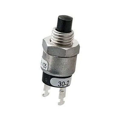 Grayhill 30-2 Pushbutton Switch, 6-Pack, 6.8 mm, SPST-NC, Momentary, Round Plunger, Black