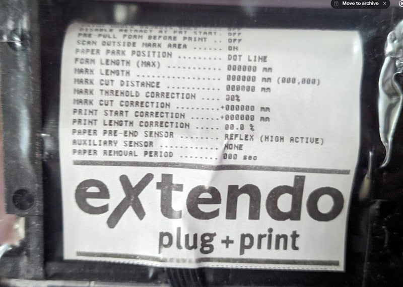 Hengstler 0684635 New Genuine Original eXtendo X-56 Thermal Printer (24 VDC, RS-232, Twincut)