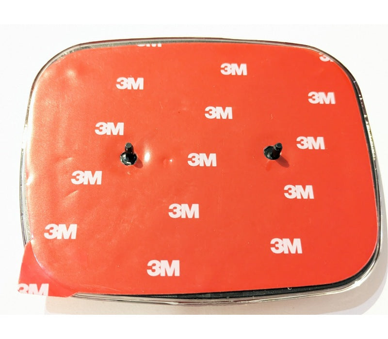 Honda Civic 2006-2015 Front Emblem Badge, Red/Chrome, 4.92" x 4.00", 104mm x 93mm, 75700-SNW-003, New (75700SNW003)