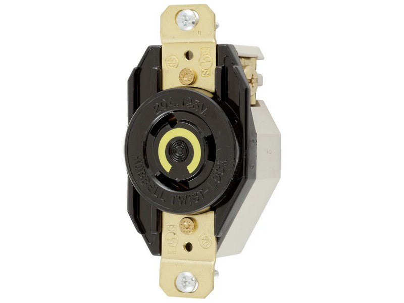 Hubbell HBL2310 New Genuine Original L5-20R 20A 125VAC Twist-Lock Receptacle