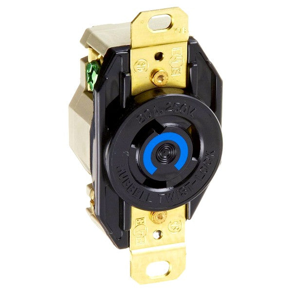 Hubbell HBL2320 New L6-20R 20A 250V 2-Pole 3-Wire Grounding Twist-Lock® Receptacle