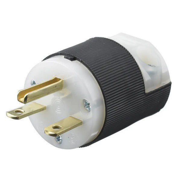 Hubbell HBL5666C New Insulgrip Heavy Duty Straight Blade 15A 250V 6-15P Plug