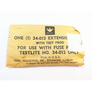 Ideal Industries 34-013 Extension Lead with Test Prod for use with Testlite 34-012 Fuse Puller