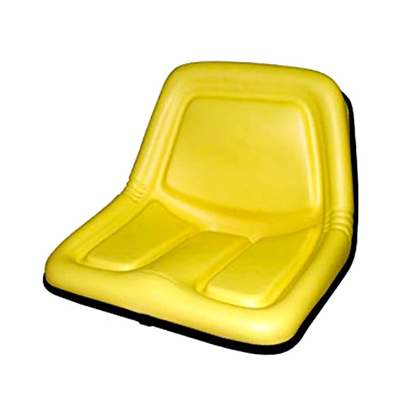 John Deere AM117924 New Genuine Original High-Back Yellow Bucket Seat Assembly