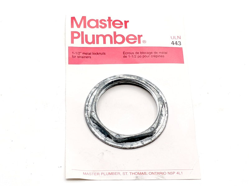 Master Plumber 443 New Basket Strainer Locknut