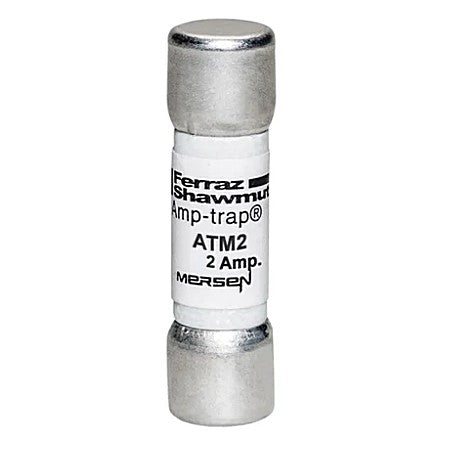 Mersen ATM2 Midget Fuse, 2A, Fast-Acting 600VAC 600VDC, Ferrule, Amp-Trap®