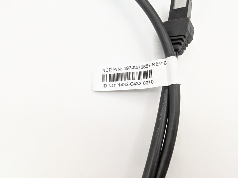 NCR 497-0476857 Genuine Original POS Cash Register Power Control Cable Black (4970476857)