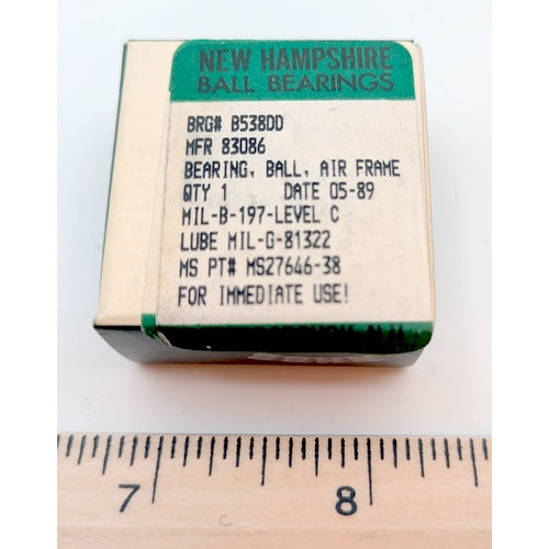 New Hampshire Ball Bearings B538DD New Genuine Original Airframe Control Ball Bearing