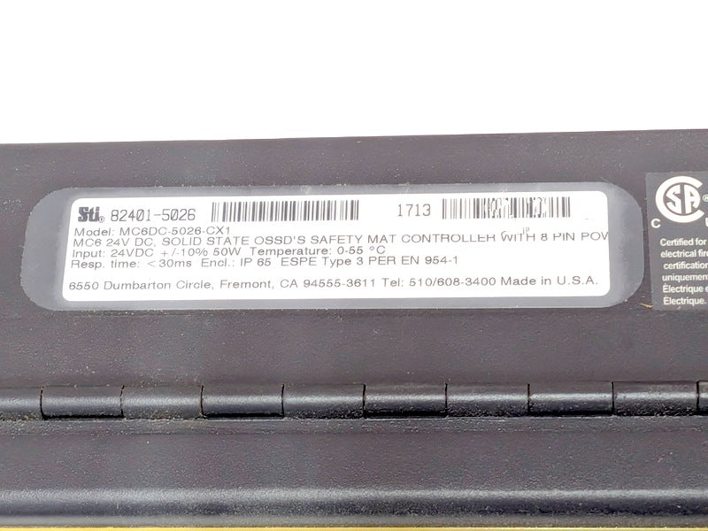 Omron STI 82401-5026 (MC6DC-5026-CX1) New Genuine Original Safety Mat Controller