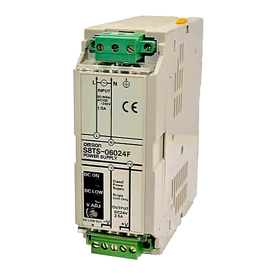 Omron S8TS‑06024F New Genuine Original Switch Mode Power Supply, DIN‑Rail, 24 VDC 2.5 A