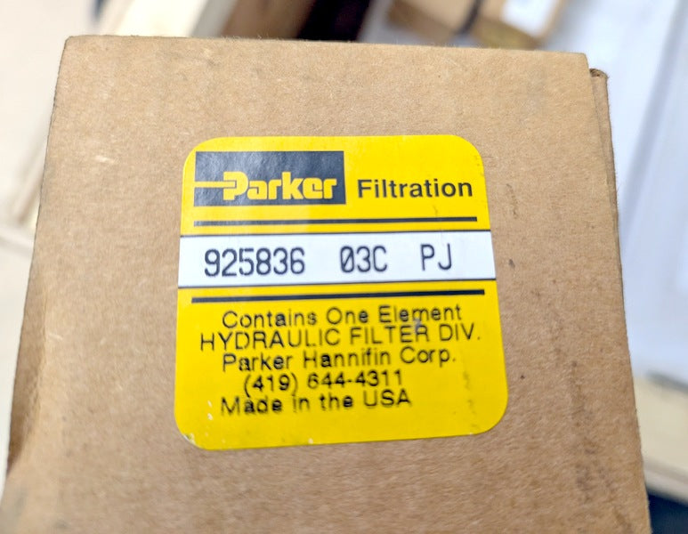 Parker 925836 03C Genuine Original OEM Hydraulic Pressure Line Filter