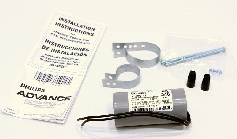 Philips 7C550P24RA New Genuine Original High Pressure Sodium Dry Film Capacitor Kit