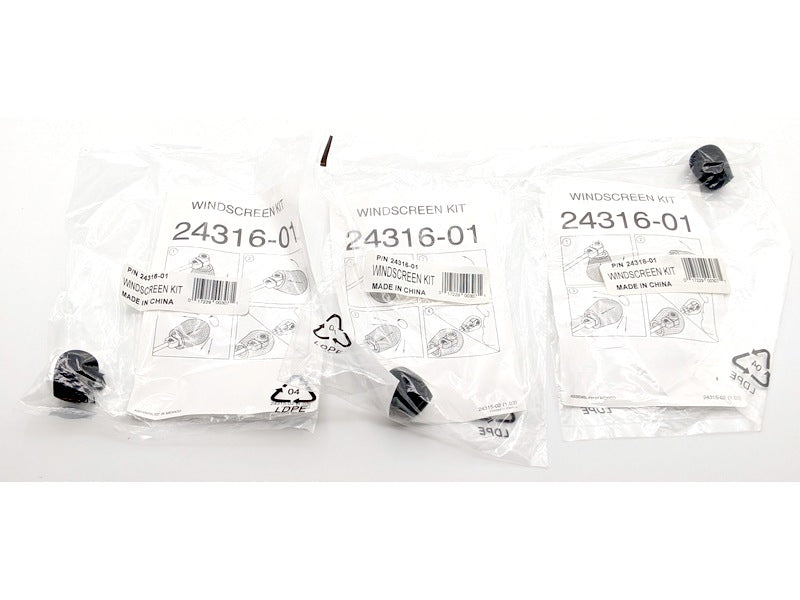 Plantronics 24316-01, Pack of 3, Genuine Original OEM Foam Microphone Windscreens (2431601)