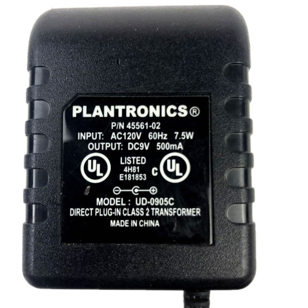Plantronics UD090050C 45561-02 Genuine Original OEM 9VDC 500mA AC Wall Adapter Power Supply
