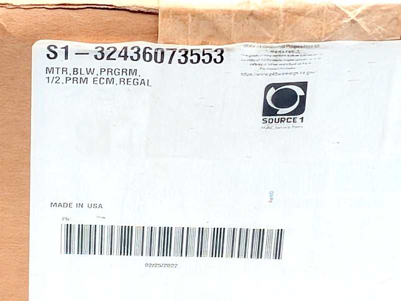 Source 1 S1-32436073553 New Genuine Original ECM Blower Motor