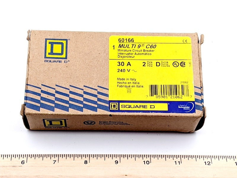 Square D 60166 New Genuine Original Multi9 C60 2-Pole 30A Circuit Breaker