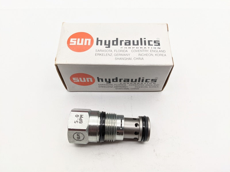 Sun Hydraulics FQCA XAN-5.00-GPM New Genuine Original Flow Fuse / Fixed-Orifice Valve