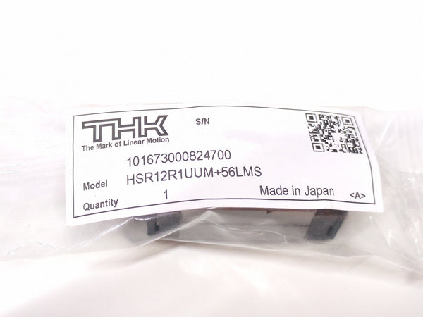THK HSR12R1UUM+56LMS New Genuine Original Linear Motion Guide Assembly