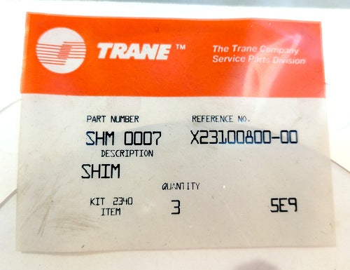 Trane SHM 0007 Genuine Original OEM Shim, Pack of 3, New (SHM0007)