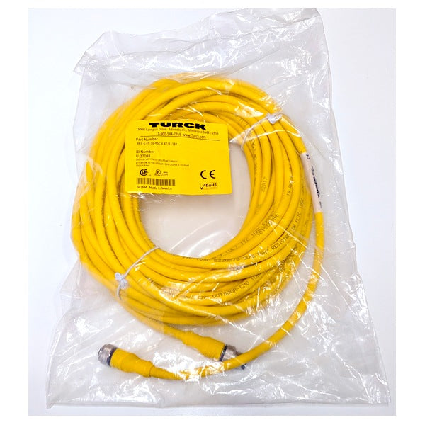 Turck RKC 4.4T-16-RSC 4.4T/S1587 New Genuine Original M12 eurofast Extension Cordset 16m