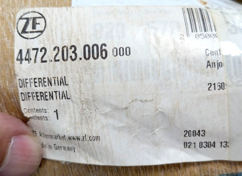 ZF 4472.203.006 New Old Stock Genuine Original Differential Unit