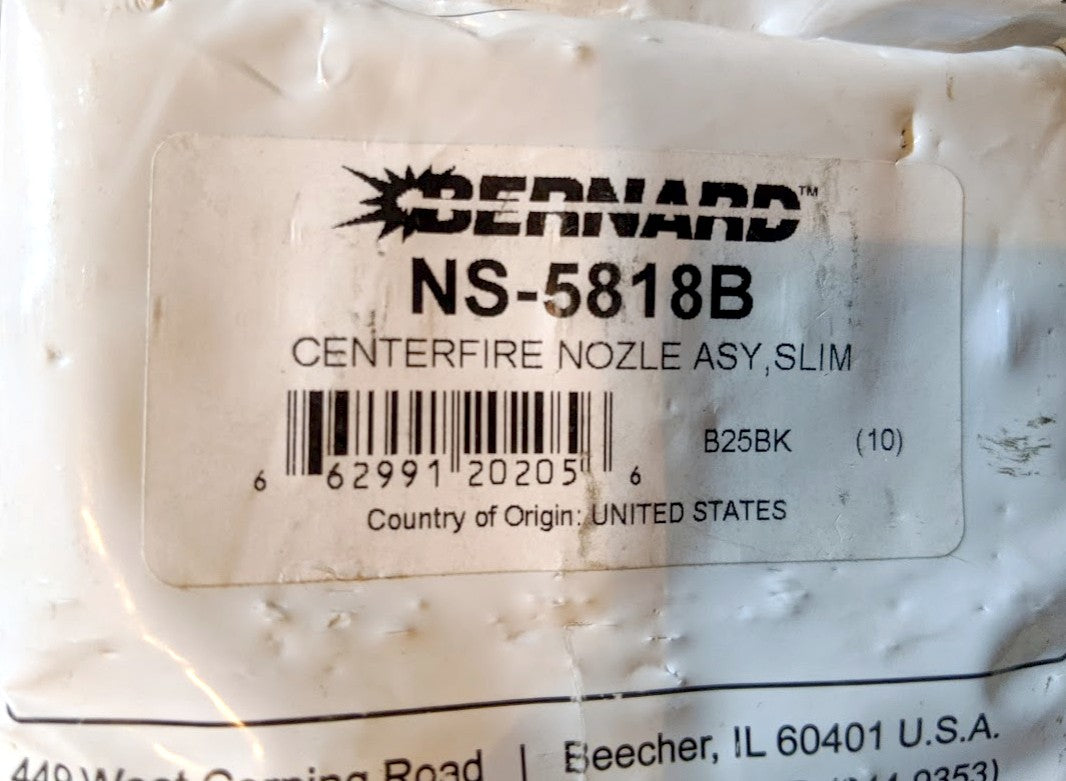 Bernard Centerfire MIG Nozzle NS-5818B, Pack of 10