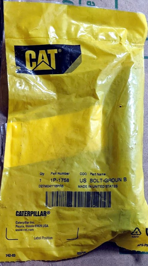CAT Caterpillar 1P-1758 Genuine Original OEM Bolt for Connecting Rod (1P1758)