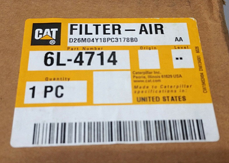 Caterpillar 6L-4714 New Genuine Original Panel Air Cleaner Element High Efficiency Cabin Air Filter