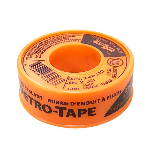 Jet-Lube 30793, Pack of 4, Petro-Tape Thread Sealing Tape 1/2 inch x 540 inch
