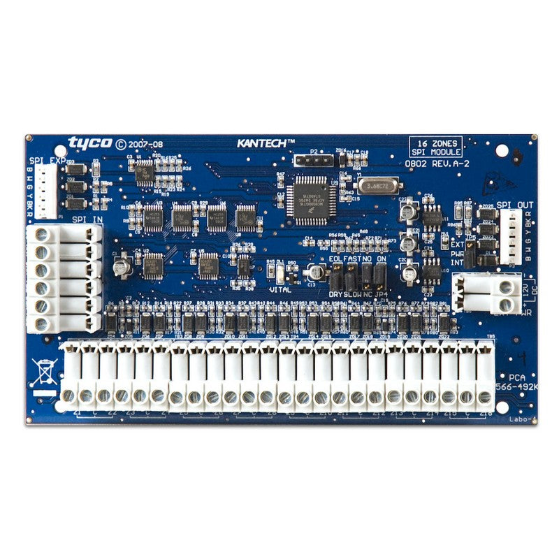 Kantech Tyco/Johnson Controls KT-MOD-INP16 16 Zone Input Expansion Module with SPI Cable