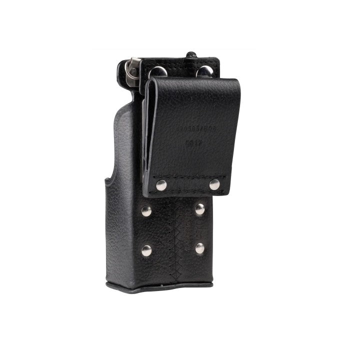 Motorola NTN8380C New Genuine Original High Activity Swivel Leather Carry Case Holster for XTS3000, XTS3500, XTS4250, XTS5000