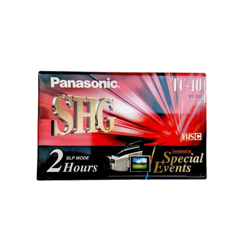 Panasonic NV-TC40AH New Genuine Original TC-40 Super High Grade 120 min VHS-C Compact VHS Blank Tape