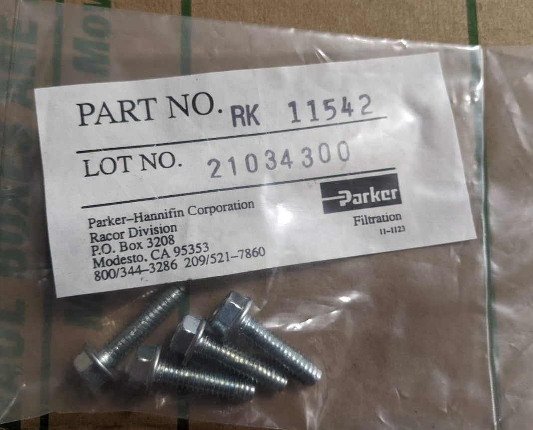 Parker Racor RK11542, Pack of 4, Cap Screw Bowl Fasteners