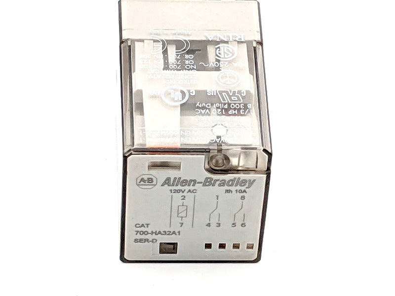 Allen-Bradley 700-HA32A1 Ser. D New Genuine Original 10A Tube Base Relay