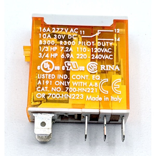 Allen-Bradley 700-HK36A1 Ser. B New Genuine Original Slim Line Relay 120VAC 16A