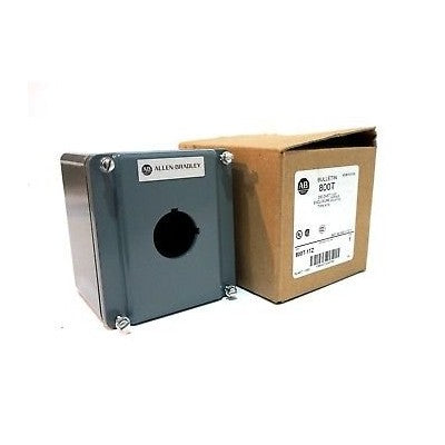Allen-Bradley 800T-1TZ Genuine Original OEM Single 30mm Push Button Enclosure, Die Cast Aluminum, Surface Mount, Grey, Type 4/13 (800T1TZ)