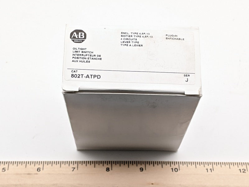 Allen-Bradley 802T-ATPD New Genuine Original 4-Circuit Oiltight Limit Switch
