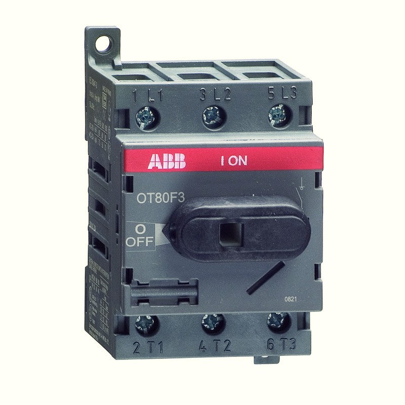 ABB OT80F3 New Genuine Original 3-Pole 80 A Non-Fusible Disconnect Switch (1SCA105798R1001)