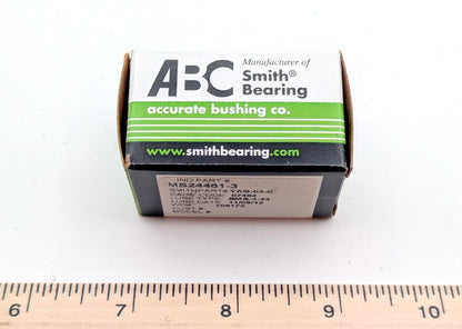 ABC Accurate Bushing MS24461-3 New Genuine Original Single Row Yoke Type Airframe Needle Roller Bearing