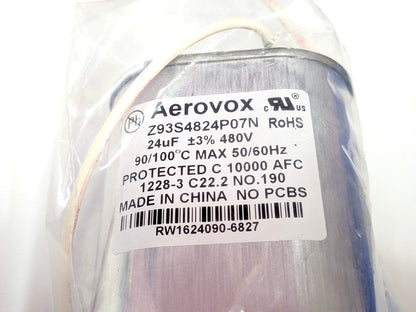 Aerovox Z93S4824P07N New Genuine Original 24uF 480V Capacitor