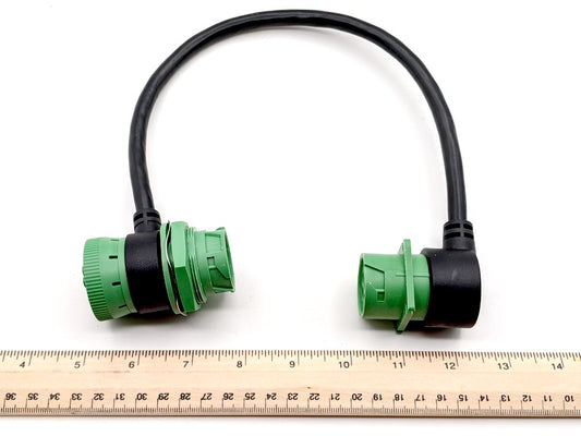 Command Alkon New Genuine Original Bulkhead Interface Cable Assembly Green Circular Connector