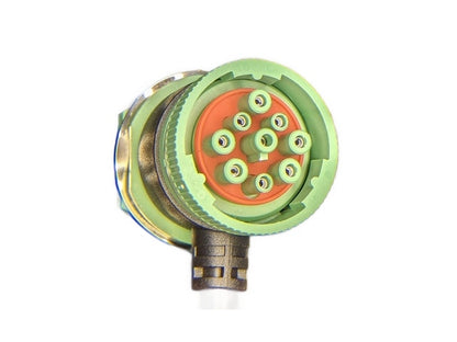 Command Alkon New Genuine Original Bulkhead Interface Cable Assembly Green Circular Connector