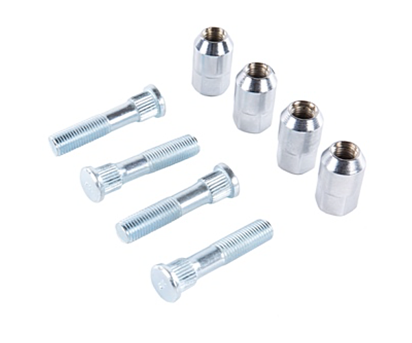 All Balls Racing 85‑1110 New Chrome Wheel Stud & Nut Kit (Front)